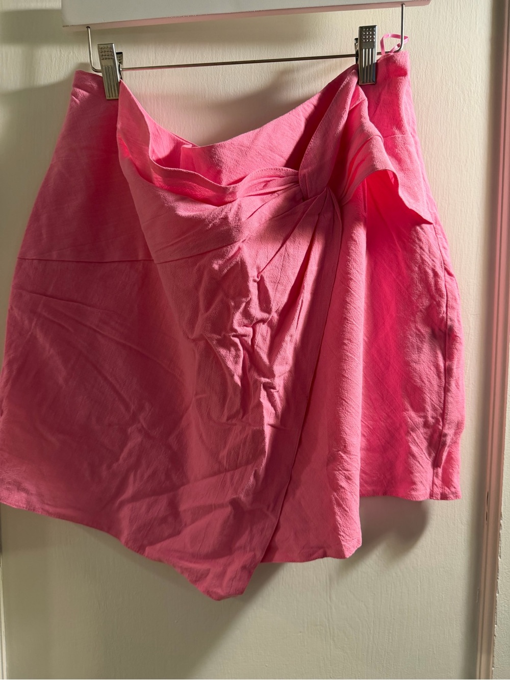 Showpo Hot Pink Draped Mini Skirt